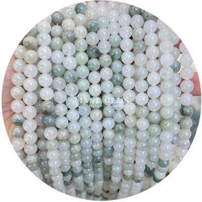 Venta al por mayor de cristal natural gemstone cuentas redondas cuentas redondas accesorios de cuentas sueltas de piedra cuentas espaciador para joyería hacer Diy