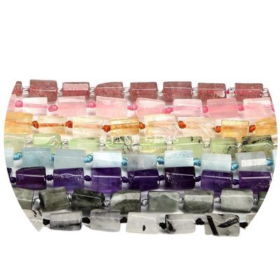 Venta al por mayor de cristal natural de piedra preciosa cilindro de forma de cuentas de ágata cilindro de cuentas sueltas accesorios para la fabricación de joyas DIY