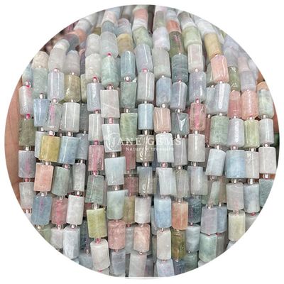 Venta al por mayor de cristal natural de piedra preciosa cilindro de forma de cuentas de ágata cilindro de cuentas sueltas accesorios para la fabricación de joyas DIY
