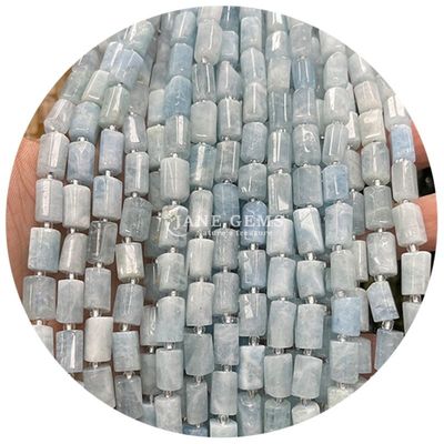 Venta al por mayor de cristal natural de piedra preciosa cilindro de forma de cuentas de ágata cilindro de cuentas sueltas accesorios para la fabricación de joyas DIY
