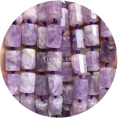Venta al por mayor de cristal natural de piedra preciosa cilindro de forma de cuentas de ágata cilindro de cuentas sueltas accesorios para la fabricación de joyas DIY