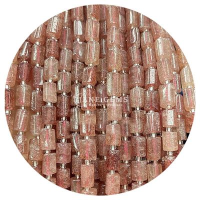 Venta al por mayor de cristal natural de piedra preciosa cilindro de forma de cuentas de ágata cilindro de cuentas sueltas accesorios para la fabricación de joyas DIY