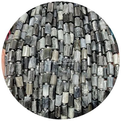 Venta al por mayor de cristal natural de piedra preciosa cilindro de forma de cuentas de ágata cilindro de cuentas sueltas accesorios para la fabricación de joyas DIY