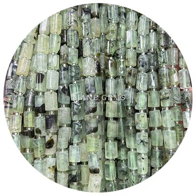 Venta al por mayor de cristal natural de piedra preciosa cilindro de forma de cuentas de ágata cilindro de cuentas sueltas accesorios para la fabricación de joyas DIY