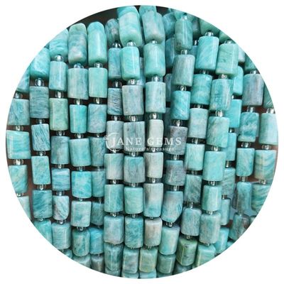 Venta al por mayor de cristal natural de piedra preciosa cilindro de forma de cuentas de ágata cilindro de cuentas sueltas accesorios para la fabricación de joyas DIY