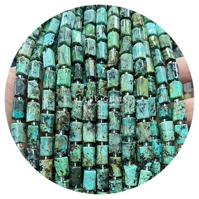 Venta al por mayor de cristal natural de piedra preciosa cilindro de forma de cuentas de ágata cilindro de cuentas sueltas accesorios para la fabricación de joyas DIY