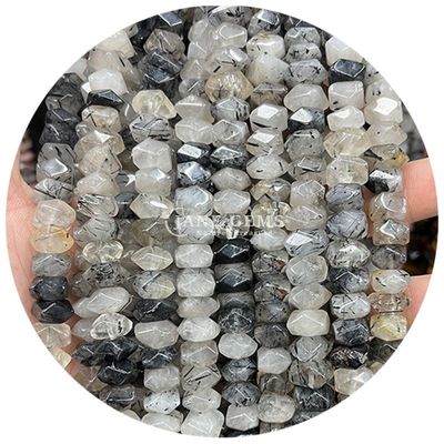 Venta al por mayor de cristal natural piedra preciosa ángulo amorfo cuentas rayadas ágata irregular accesorios de cuentas sueltas para joyería DIY