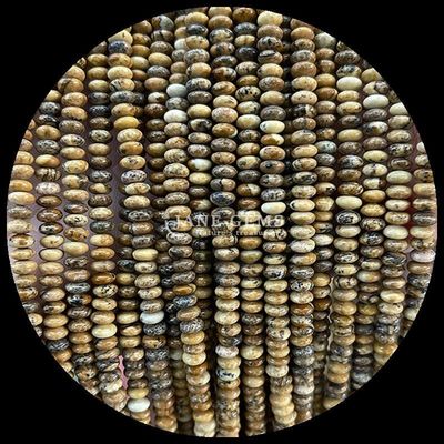 Piedra de cristal natural Rondelle Abaco Forma de Amazonita Ojo de tigre hebras de cuentas sueltas para brazaletes de yoga