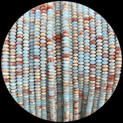 Varias piedras preciosas tipo Rondelle Abaco Forma Sodalite Verde Aventurine hebras de cuentas sueltas para el diseño de joyas