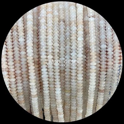 Piedra preciosa natural Rondelle Abaco forma de cuentas rosa aventurino lapislázuli hebras sueltas de cuentas para la energía curativa