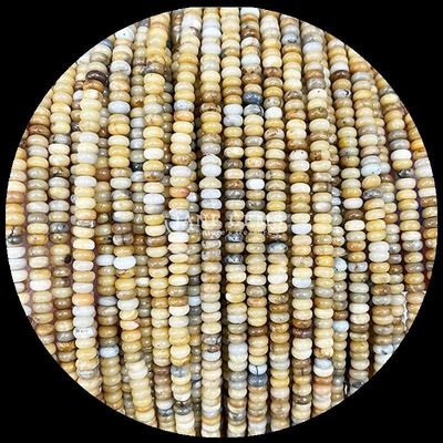 Perlas de gemas tamaño personalizado Rondelle Ábaco forma de piedra preciosa Agata loca Acuamarinas hebras de perlas sueltas para la fabricación de joyas