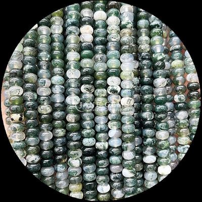Perlas de gemas tamaño personalizado Rondelle Ábaco forma de piedra preciosa opalita dorada seda hilos de perlas sueltas para la fabricación de joyas