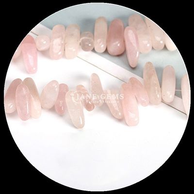 Piedra preciosa de cristal natural con forma irregular de dientes, cuentas pulidas, filamentos de cuentas sueltas para joyería