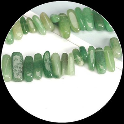 Piedra preciosa de cristal natural con forma irregular de dientes, cuentas pulidas, filamentos de cuentas sueltas para joyería