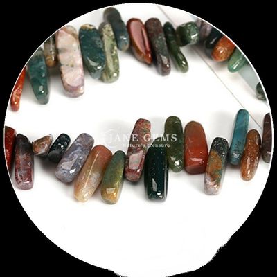 Piedra preciosa natural Forma irregular de los dientes Lapislázuli Chips de cornalina Graja hebras de cuentas sueltas para hacer joyas