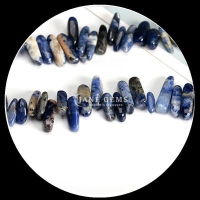 Piedra preciosa natural Forma irregular de los dientes Lapislázuli Chips de cornalina Graja hebras de cuentas sueltas para hacer joyas
