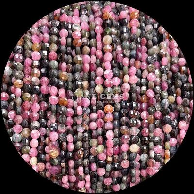 Cuerdas de forma plana con facetas de cristal piedra preciosa redonda con forma suelta hebras de cuentas sueltas para hacer joyas