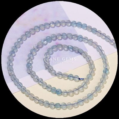 Perlas de forma plana con facetas Cristal piedra preciosa forma redonda Turmalina Peridoto hebras de perlas sueltas para la fabricación de joyas