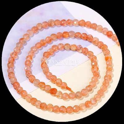Cuerdas de forma plana con facetas de cristal piedra preciosa forma redonda cordierita piedra solar hilos de cuentas sueltos para hacer joyas DIY