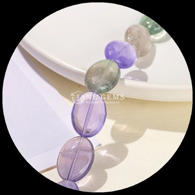 Perlas de fluorita irregulares Cristal de piedra preciosa tubo redondo forma de gota de agua forma de cuentas sueltas hebras para la fabricación de joyas DIY