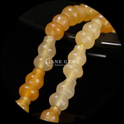 Perlas de forma de calabaza Vaso de piedra preciosa de forma de cristal hebras de perlas sueltas para la fabricación de joyas DIY