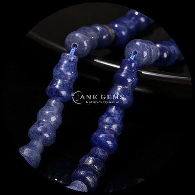 Perlas de forma de calabaza Vaso de piedra preciosa de forma de cristal hebras de perlas sueltas para la fabricación de joyas DIY