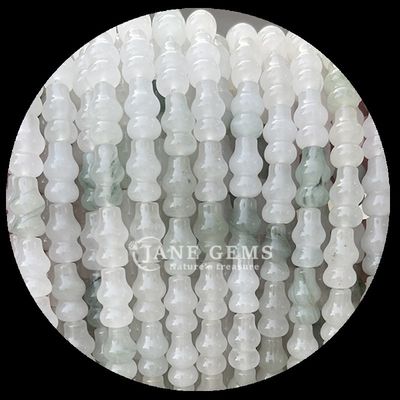 Perlas de forma de calabaza Vaso de piedra preciosa de forma de cristal hebras de perlas sueltas para la fabricación de joyas DIY