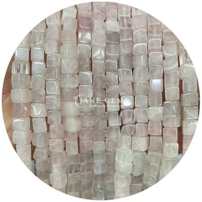 Venta al por mayor de cristal natural de piedra preciosa cuadrados de forma de cubo cubo de piedra suelta de cuentas accesorios cubo de cuentas espaciadores para joyería