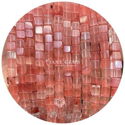 Venta al por mayor de cristal natural de piedra preciosa cuadrados de forma de cubo cubo de piedra suelta de cuentas accesorios cubo de cuentas espaciadores para joyería
