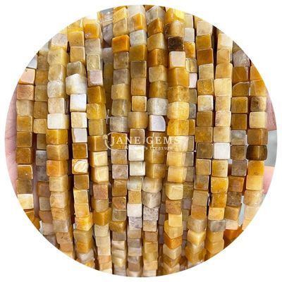 Venta al por mayor de cristal natural de piedra preciosa cuadrados de forma de cubo cubo de piedra suelta de cuentas accesorios cubo de cuentas espaciadores para joyería
