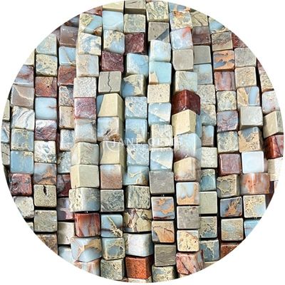 Venta al por mayor de cristal natural de piedra preciosa cuadrados de forma de cubo cubo de piedra suelta de cuentas accesorios cubo de cuentas espaciadores para joyería
