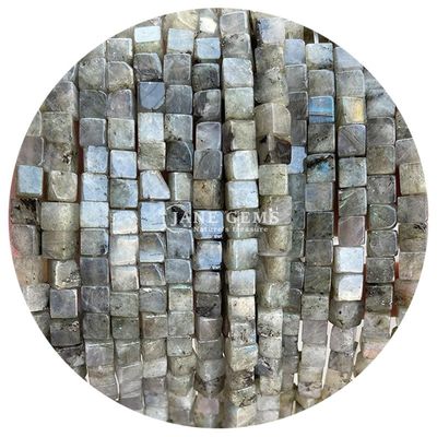 Venta al por mayor de cristal natural de piedra preciosa cuadrados de forma de cubo cubo de piedra suelta de cuentas accesorios cubo de cuentas espaciadores para joyería