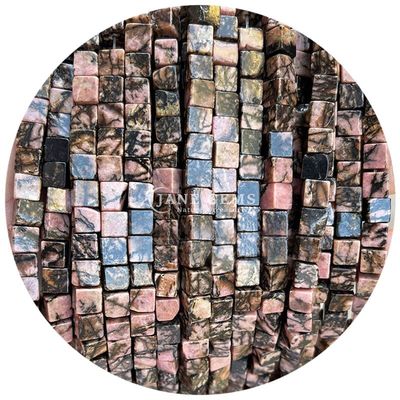Venta al por mayor de cristal natural de piedra preciosa cuadrados de forma de cubo cubo de piedra suelta de cuentas accesorios cubo de cuentas espaciadores para joyería