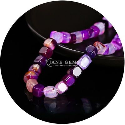 Venta al por mayor de cristal natural piedra preciosa cuadrada de ágata cuentas de cubo suelto de turquesa de cuentas de accesorios espaciadores para la fabricación de joyas