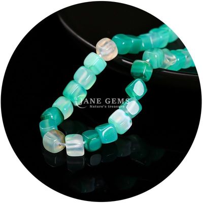 Venta al por mayor de cristal natural piedra preciosa cuadrada de ágata cuentas de cubo suelto de turquesa de cuentas de accesorios espaciadores para la fabricación de joyas