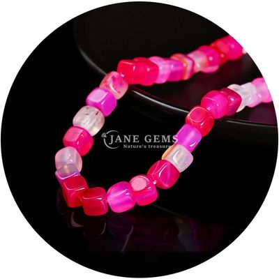 Venta al por mayor de cristal natural piedra preciosa cuadrada de ágata cuentas de cubo suelto de turquesa de cuentas de accesorios espaciadores para la fabricación de joyas