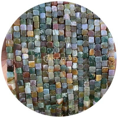 Venta al por mayor de cristal natural piedra preciosa cuadrada de ágata cuentas de cubo suelto de turquesa de cuentas de accesorios espaciadores para la fabricación de joyas