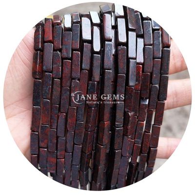 Venta al por mayor Perlas de piedra preciosa originales rectangulares cuboides Perlas de piedra sueltas espaciadores Accesorios para joyería Diy