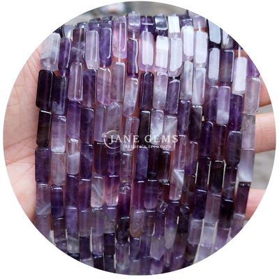 Venta al por mayor Perlas de piedra preciosa originales rectangulares cuboides Perlas de piedra sueltas espaciadores Accesorios para joyería Diy