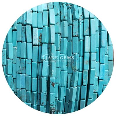 Venta al por mayor Perlas de piedra preciosa originales rectangulares cuboides Perlas de piedra sueltas espaciadores Accesorios para joyería Diy