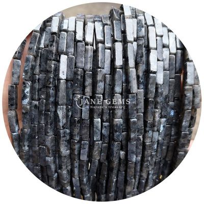 Venta al por mayor Perlas de piedra preciosa originales rectangulares cuboides Perlas de piedra sueltas espaciadores Accesorios para joyería Diy