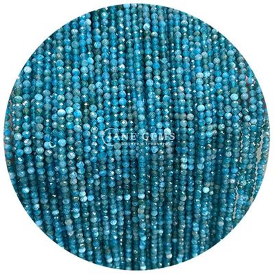 Perlas de gemas cristal natural de cara redonda forma pequeña de la amazonita apatita hilos de perlas sueltas para pulseras
