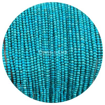 Perlas de gemas cristal natural de cara redonda forma pequeña de la amazonita apatita hilos de perlas sueltas para pulseras