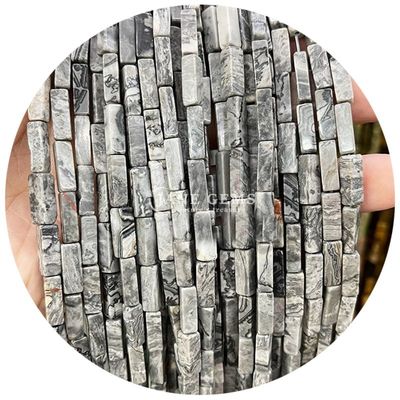 Venta al por mayor de cristal natural piedra preciosa cubo rectangular cuentas de piedra sueltas accesorios de cuentas de piedra cubo espaciadores de cuentas para joyas