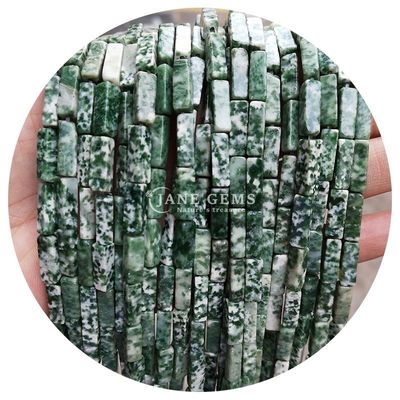 Venta al por mayor de cristal natural piedra preciosa cubo rectangular cuentas de piedra sueltas accesorios de cuentas de piedra cubo espaciadores de cuentas para joyas