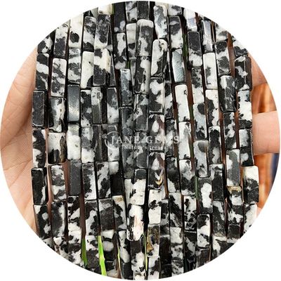 Venta al por mayor de cristal natural piedra preciosa cubo rectangular cuentas de piedra sueltas accesorios de cuentas de piedra cubo espaciadores de cuentas para joyas