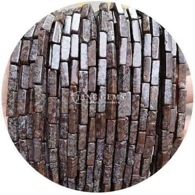 Venta al por mayor de cristal natural piedra preciosa cubo rectangular cuentas de piedra sueltas accesorios de cuentas de piedra cubo espaciadores de cuentas para joyas
