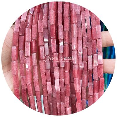Venta al por mayor de cristal natural piedra preciosa cubo rectangular cuentas de piedra sueltas accesorios de cuentas de piedra cubo espaciadores de cuentas para joyas