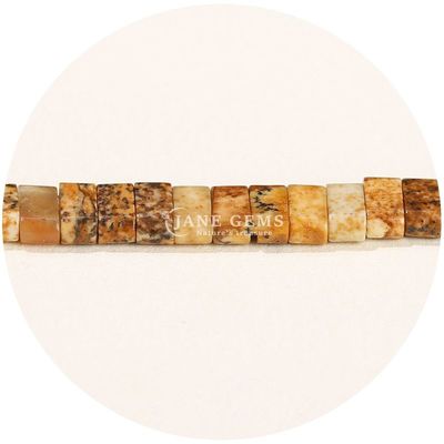 Venta al por mayor de cristal natural de piedras preciosas con facetas de cuentas rectangulares accesorios de cuentas de piedra sueltas espaciadores con facetas para joyas