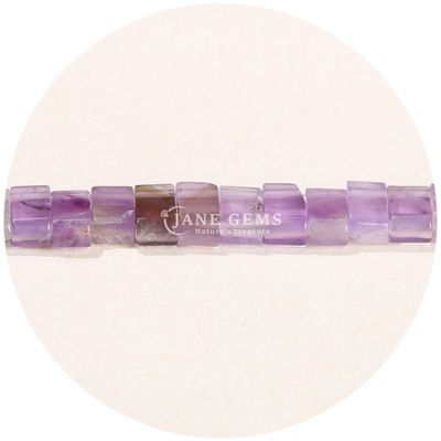 Venta al por mayor de cristal natural de piedras preciosas con facetas de cuentas rectangulares accesorios de cuentas de piedra sueltas espaciadores con facetas para joyas